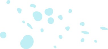 El çizimi noktalar Mavi boya sıçraması