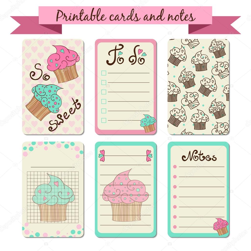 Printable journaling cards