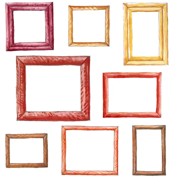 Watercolor frames. — Stock Vector