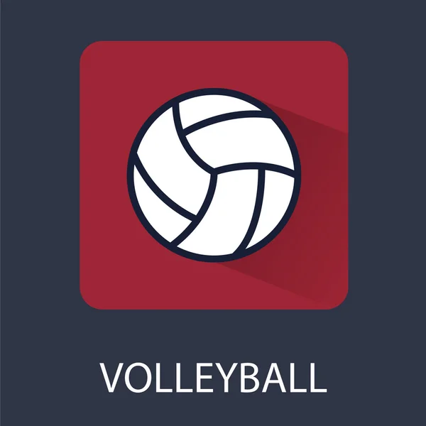 Volleyball-Ikone. — Stockvektor