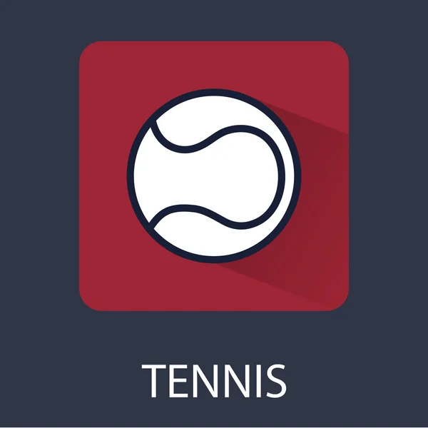 Icono del tenis . — Vector de stock