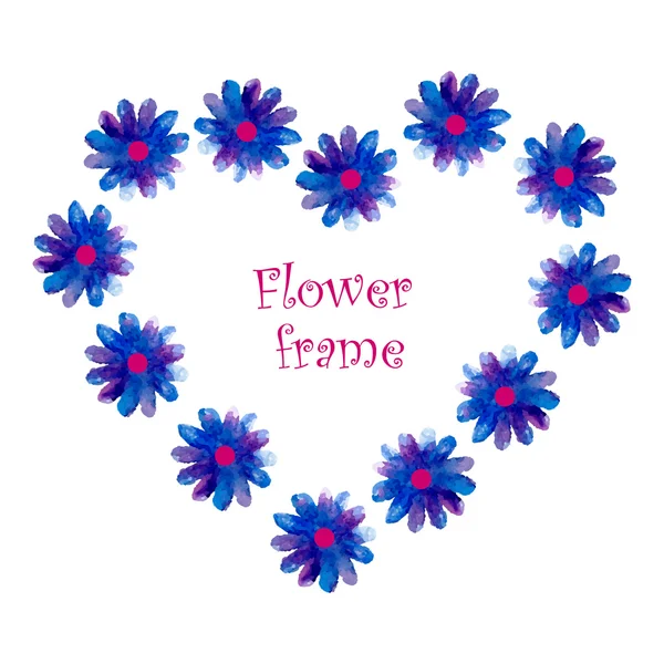 Flores de marco. — Vector de stock