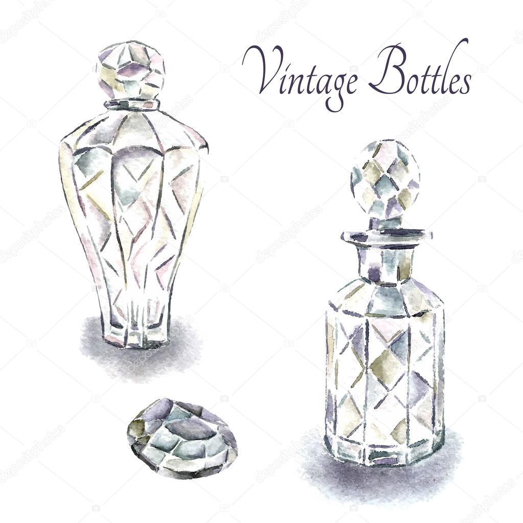 Vintage perfume bottles.