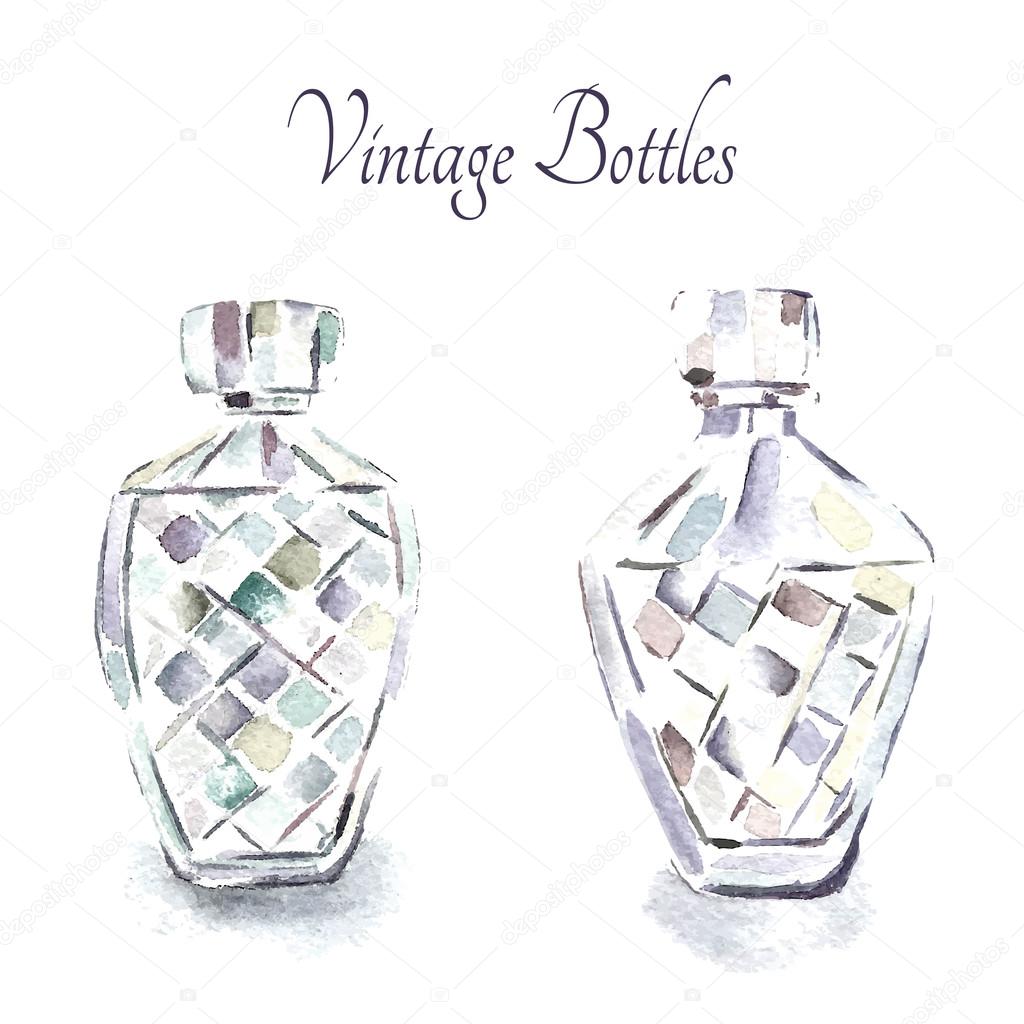 Vintage perfume bottles.