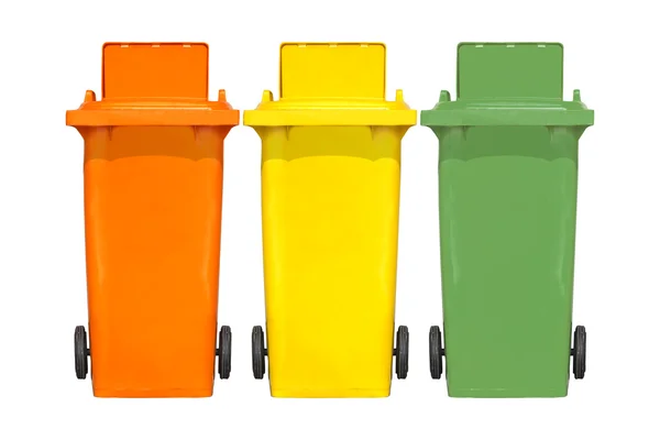 Renkli çöp bidonları