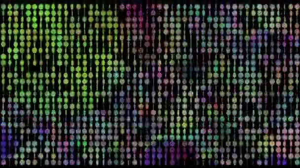 Kolorowe Migające Sekwencje Flickering Tle — Wideo stockowe