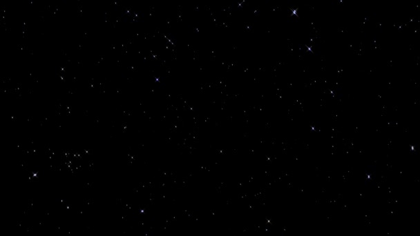 Прекрасное звездное ночное небо — стоковое видео
