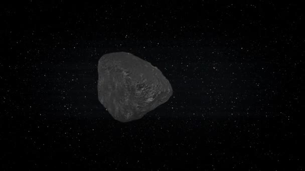 Météorite dans l'espace avec des étoiles 