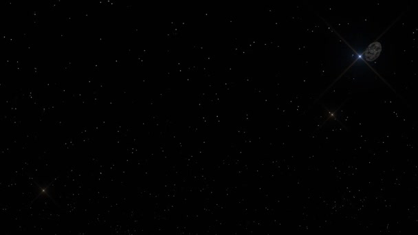 Astéroïde Hvering rapide dans l'espace extérieur 