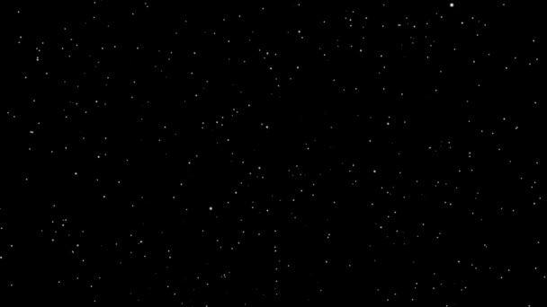 Звезды в космосе движутся на быстром фоне — стоковое видео