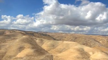 Bulutlar Shaddows bitti çöl Hills zaman atlamalı
