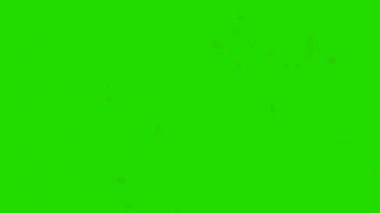 Exposions yeşil ekran arka plan üzerinde duman