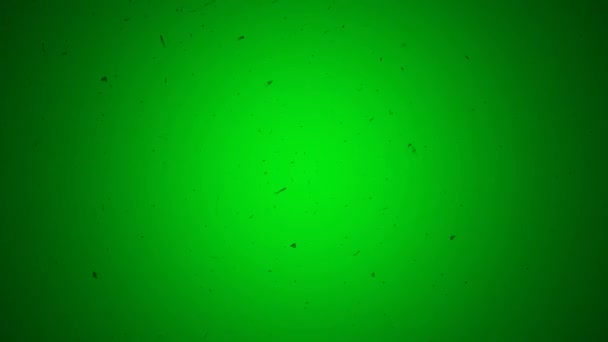 Vieux film vintage rayé regard sur un fond d'écran vert 