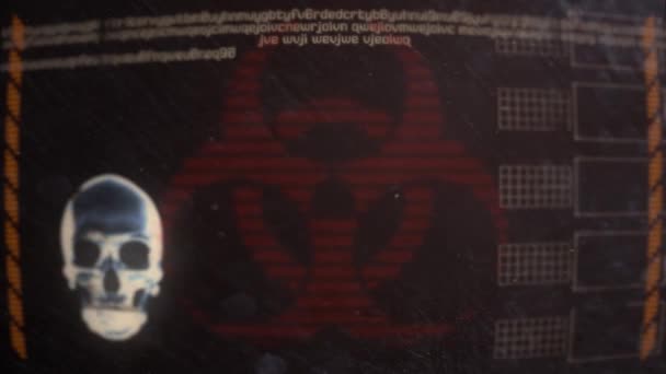 Alerte zombie sur un vieux moniteur sale 