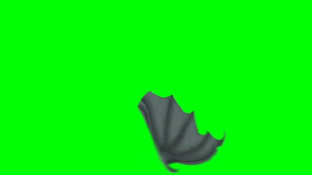 Bat, vagy sárkány szárny integetett a zöld képernyő háttér