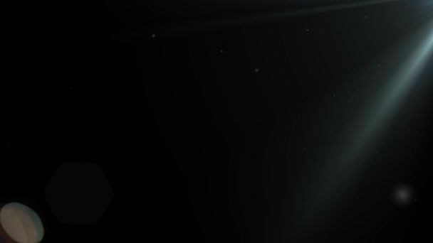 Lentille Flare Hexagone et particules de poussière 