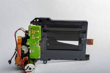 SLR kamera deklanşörü. kamera mekanizması