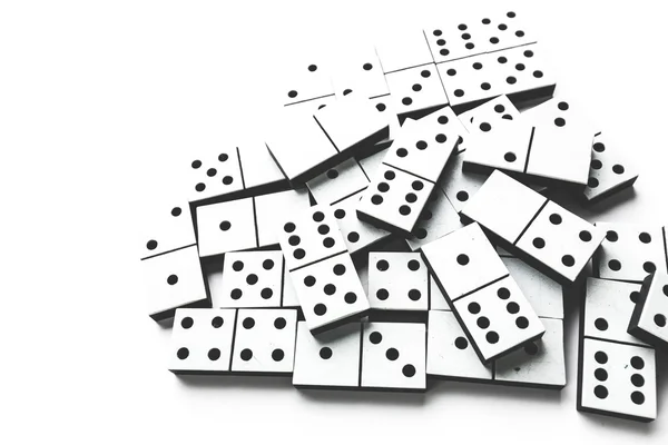 Old School Game Custom laser cut dominoes — Stock Photo, Image