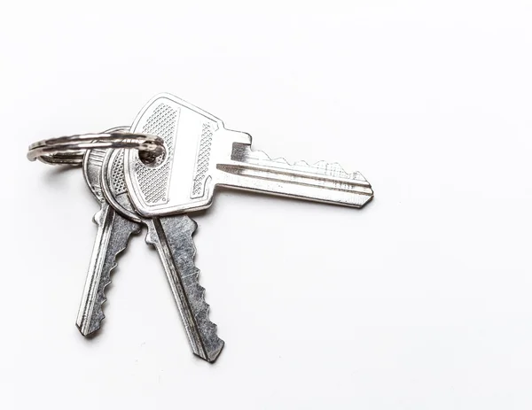 Keys isolated on white background — Stock Photo, Image