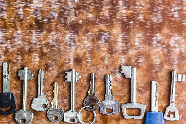 Mnoho starých klíčů — Stock fotografie