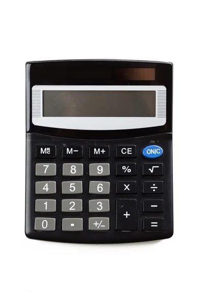 Černý moderní kalkulačka — Stock fotografie