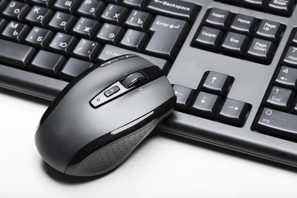 Mouse e teclado de computador — Fotografia de Stock