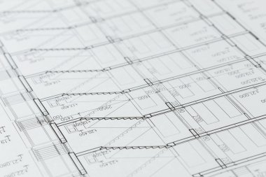 İnşaat sektöründe Mimarlık mimari planlar proje rulo