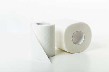 Tuvalet kağıdı yakın çekim izole