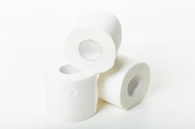 Tuvalet kağıdı yakın çekim izole