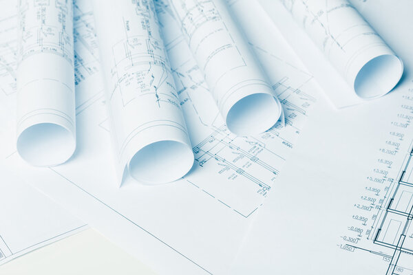 construction industry Architecture rolls architectural plans project