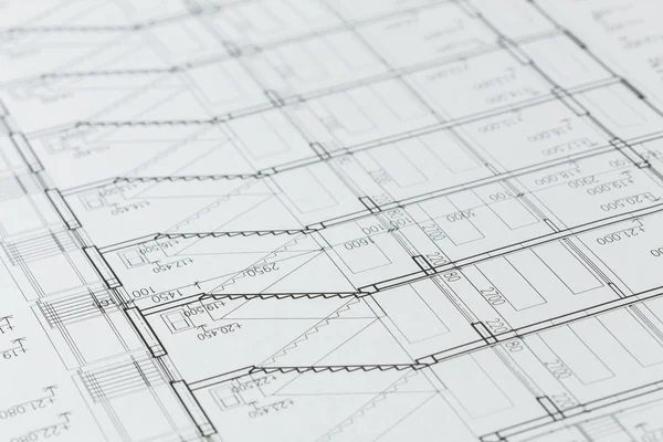 建筑行业建筑卷建筑计划项目 — 图库照片