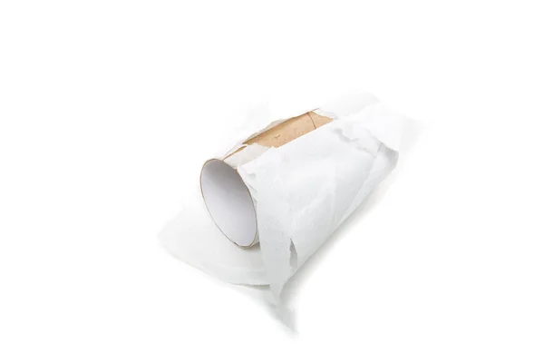 Lege toilet rollboş tuvalet kağıdı — Stockfoto