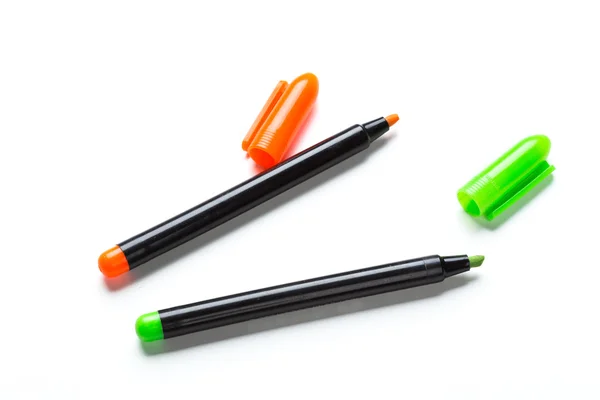 Bolígrafos de fieltro aislados — Foto de Stock