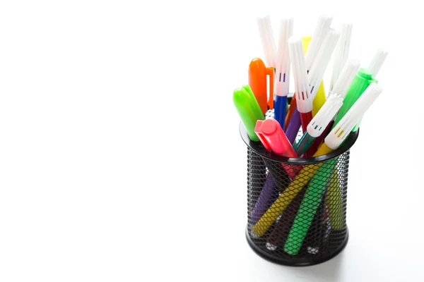 Felt-tip pens isolated — Stock Photo, Image
