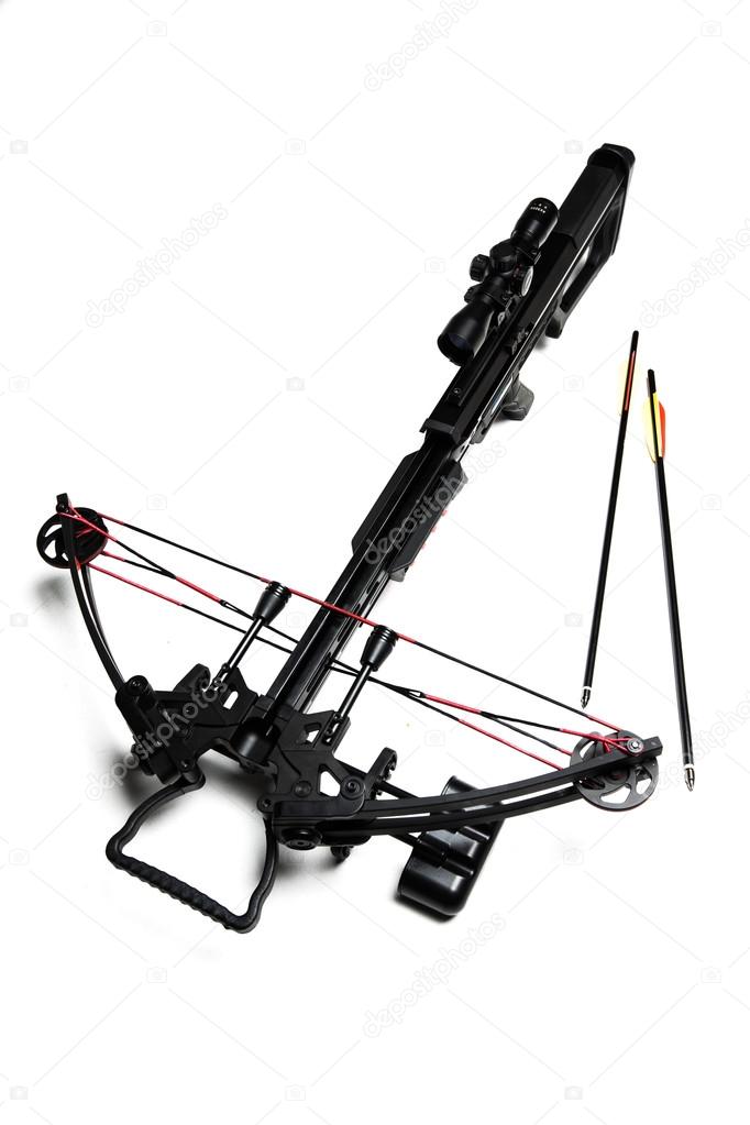Crossbow on a white background