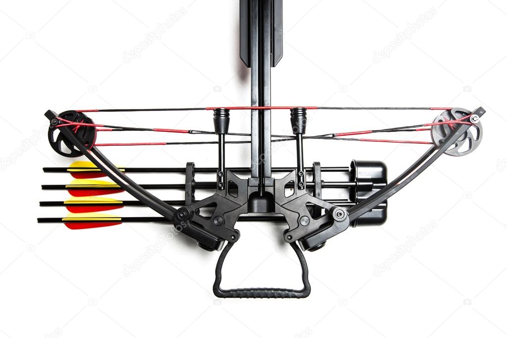 Crossbow on a white background