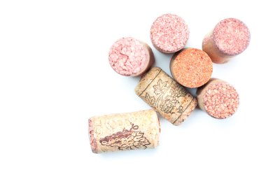 arka plan deseni ve şarap şişeleri mantarlar