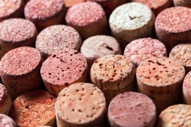 Beyaz bir arka plan üzerinde izole şarap cork