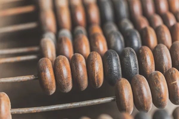 Abacus vintage em fundo de madeira — Fotografia de Stock