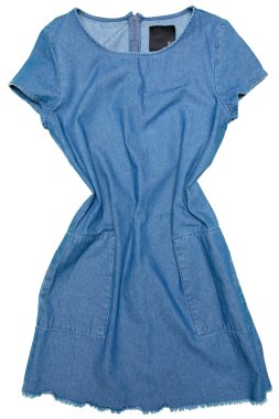 Beyaz bir arka plan üzerinde elbise