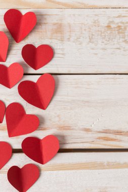 Sevgililer günü. Sevgililer günü kalp eski ahşap üzerine.