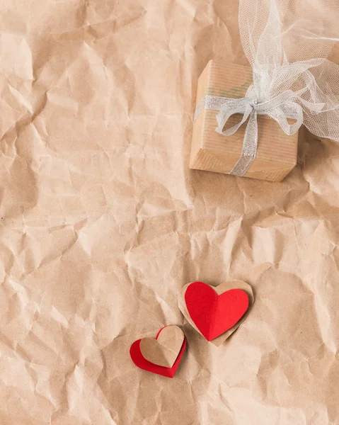 Día de San Valentín Día de San Valentín Corazón en madera vieja . — Foto de Stock