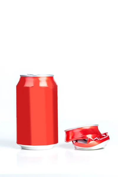 Aluminum cans isolated on white background — Stock Photo, Image