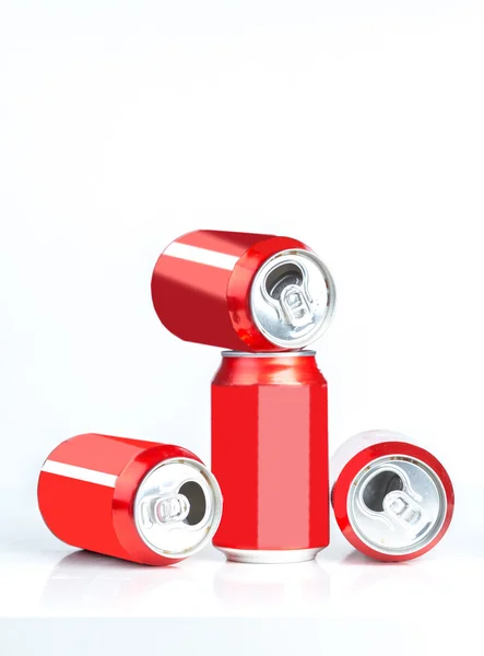 Aluminum cans isolated — Stock Photo, Image