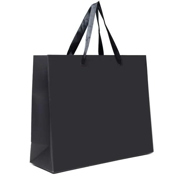 Black shopping bag — Stock Photo, Image