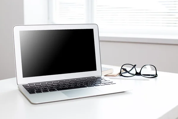 Office workplace with laptop — Stock Photo, Image