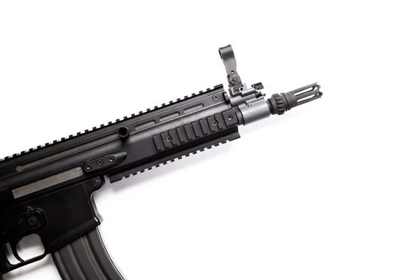 Submachine gun MP5 with silencer isolated — Stock Photo, Image