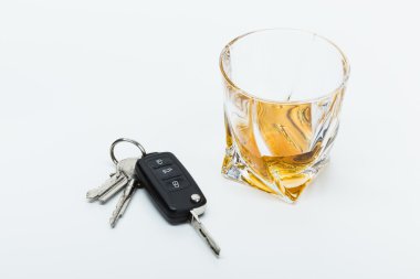 alkol ve araba anahtarları