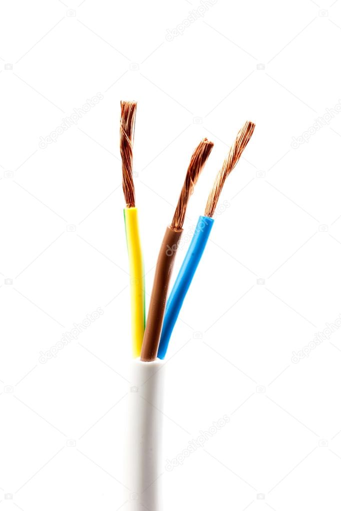  Electric screened cable with many wires