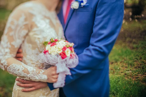 Mariée et marié jour de mariage — Photo